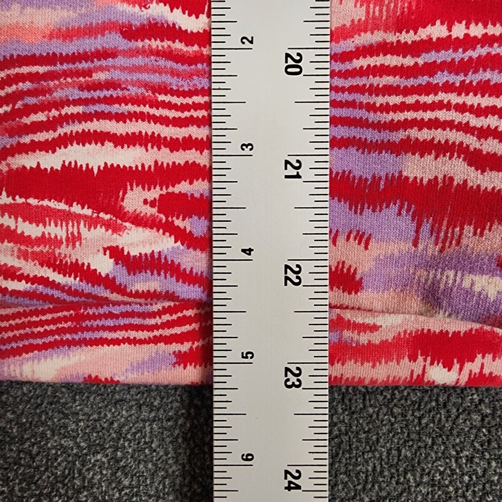 Athleta Girl Retroactive Oversized Hoodie‎ Pink Purple Ikat Fleece XL 14 NWT - Picture 6 of 11